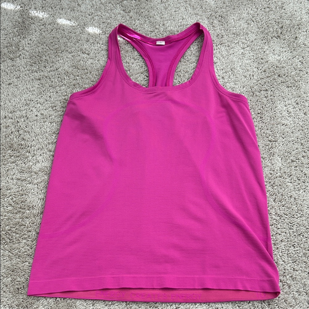 lululemon athletica Fuchsia Swiftly Tank top